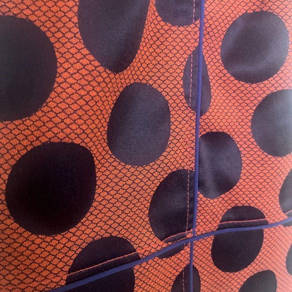 Anthropologie Maeve Rokin Polka Dot Blue and Orange Dress - Picture 9 of 9